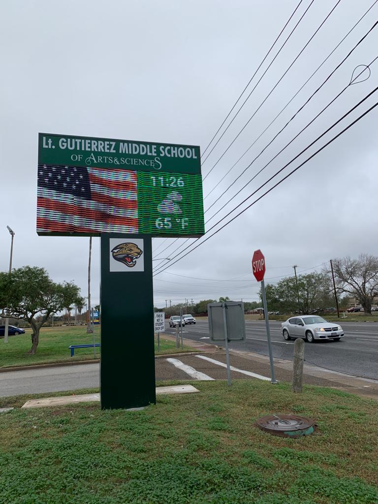 Provided a dynamic LED display solution for Gutierrez Middle School, enriching campus communication and engagement.